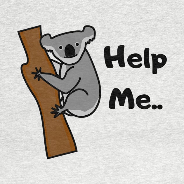 Help me Koala bear asks for help by summerDesigns